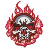Iron-on Patch Fire Skull