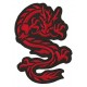 Iron-on Patch golden Red Dragon