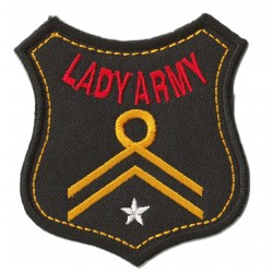 Aufnäher Patch Bügelbild Lady Army