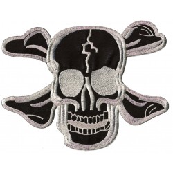 Iron-on Back Patch Fire Skull