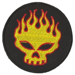 Aufnäher Patch Bügelbild Fire Skull