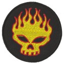 Iron-on Patch Fire Skull