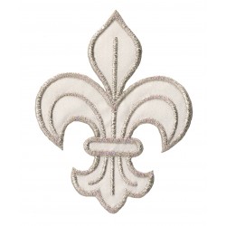 Patche écusson thermocollant Fleur de Lys