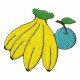 Aufnäher Patch Bügelbild Früchte Banane