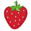 Aufnäher Patch Bügelbild Früchte Erdbeere