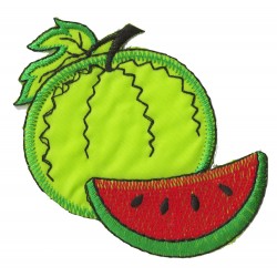 Aufnäher Patch Bügelbild Früchte Wassermelone