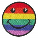 Toppa  termoadesiva emoticon rainbow