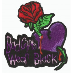 Iron-on Patch Bad Girls Wear Black