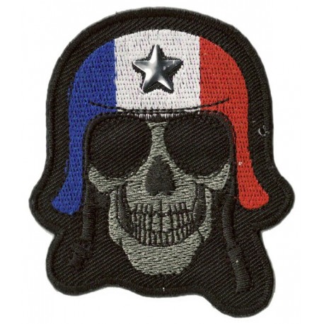 Ecusson patch brodé biker rare -  France