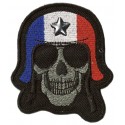 Aufnäher Patch Flagge Skull Biker Frankreich