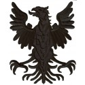 Parche trasero grande termoadhesivo águila medieval