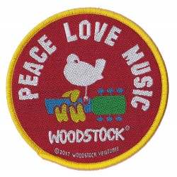 Woodstock Offizieller patch unter Lizenz Gewebte