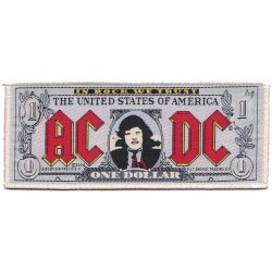 AC DC Dollar toppa ufficiale intrecciata patch