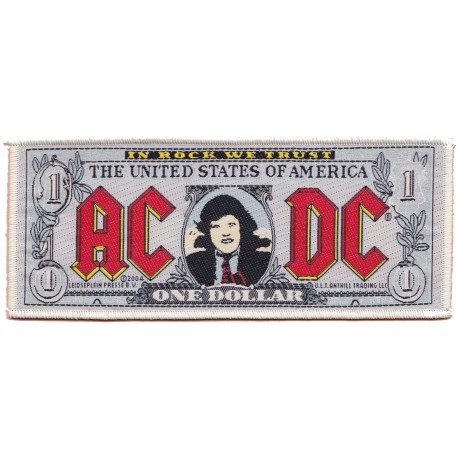 AC DC Dollar patche officiel patch écusson sous license