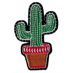 Patche écusson Cactus thermocollant