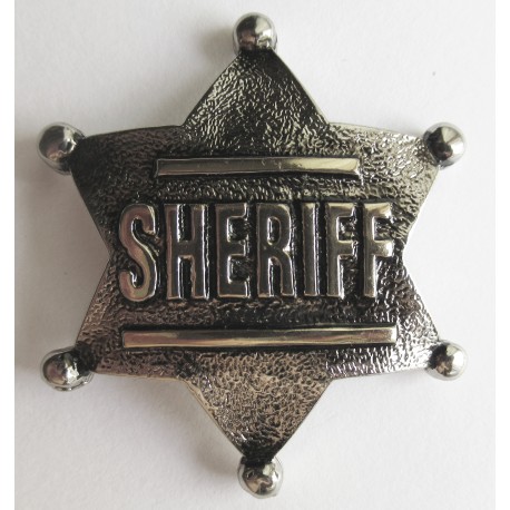 Plaque shériff broche badge pins en métal coulé