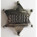 Plato de sheriff placa de metal fundido