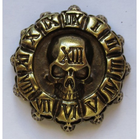 Tête de mort broche badge pins en métal coulé