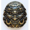 Maschera cinese distintivo in metallo fuso