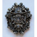 Chinese Mask cast metal badge