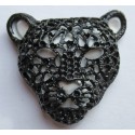 Panther cast metal badge