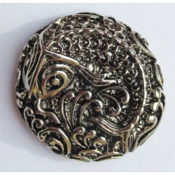 Koi Carp cast metal badge