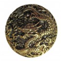 Dragon cast metal badge