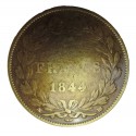 Francs 1844 distintivo in metallo fuso