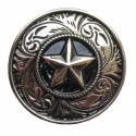 Star cast metal badge