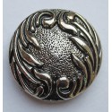 Waves cast metal badge