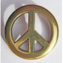 Peace and Love cast metal badge