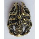 Cast metal badge Skull