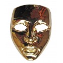 carnival mask cast metal badge