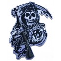 Patche dorsal La Mort grande taille