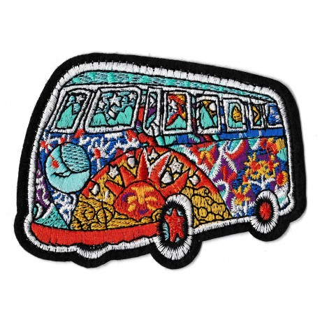 Patche écusson mini-van combi hippy