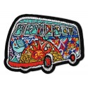 Patche écusson thermocollant minivan combi hippy