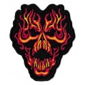 Iron-on Patch ghost on fire