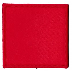 Patche écusson thermocollant carré rouge