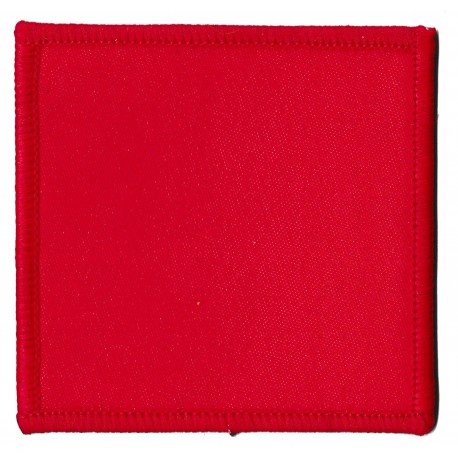 Patche écusson thermocollant carré rouge