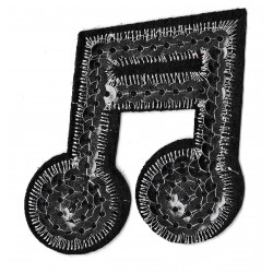 Iron-on Patch sequins music note