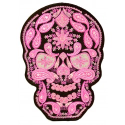 Aufnäher groß Patch Bügelbild Mexican Tattoo Skull