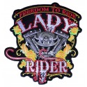 Parche trasero grande termoadhesivo Lady Rider