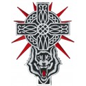 Aufnäher groß Patch Bügelbild Keltisches Kreuz