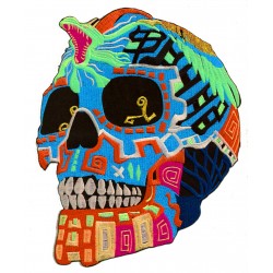 Parche trasero grande termoadhesivo Mexican Skull