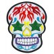 Parche trasero grande termoadhesivo Mexican Skull