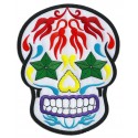 Parche trasero grande termoadhesivo Mexican Skull
