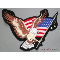 Aufnäher groß Patch Bügelbild Adler USA