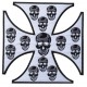 Patche dorsal Croix Malte Skull