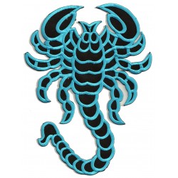Aufnäher groß Patch Bügelbild Skorpion