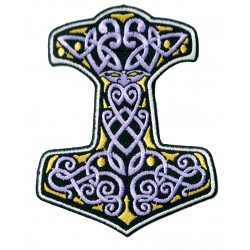 Patche écusson thermocollant Mjöllnir Mjolnir Viking